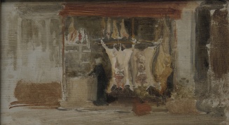 The Butcher's Shop, oil on panel, Freer Gallery of ARt